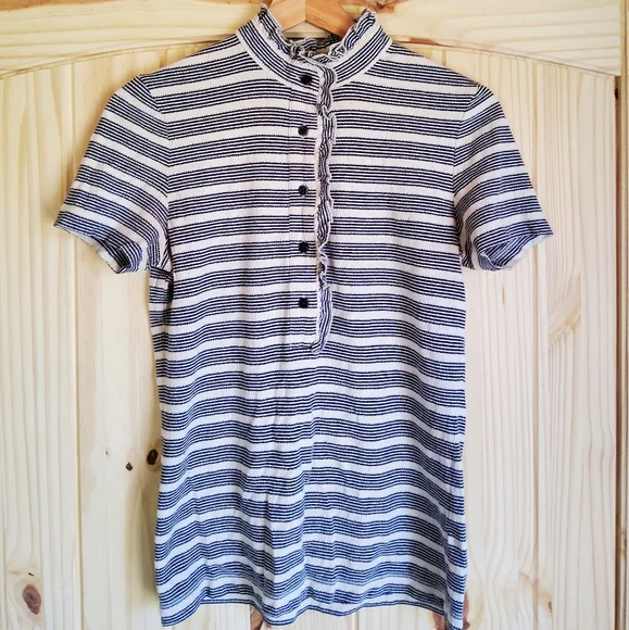 Tory Burch Button Up Polo Size Small - Picture 2 of 3